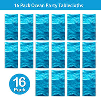 Irenare 2 Pieces Ocean Plastic Tablecloth 54 x 108 Inch Blue – Fun for Kids & Family - 16 / 54 x 108 Inch (Rectangular) - image 4