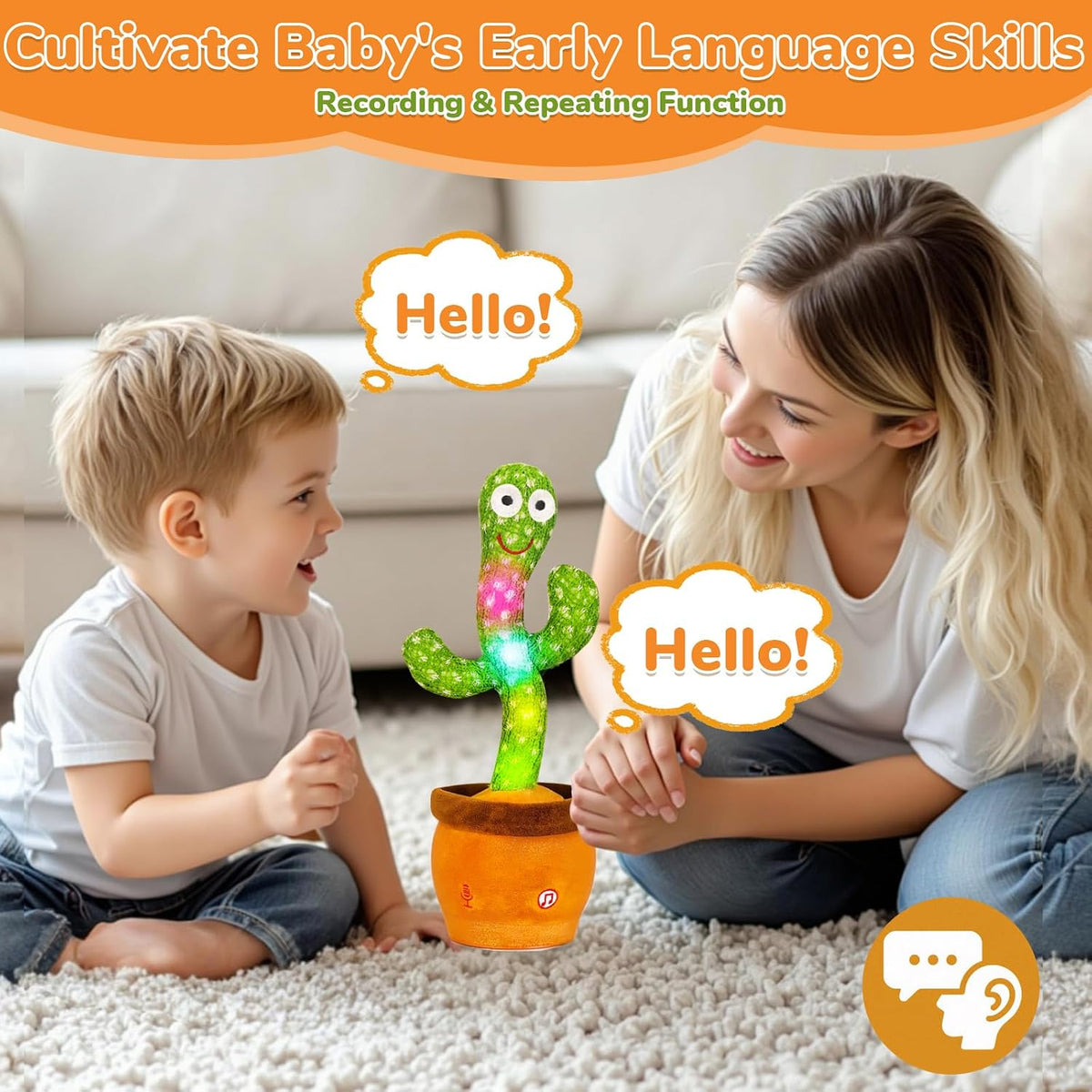 Baby Dancing Cactus, Talking, Glowing - Cactus Toy - image 2
