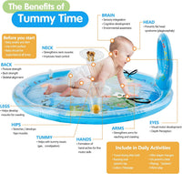 Tummy Time Mat Extra Large 31.5"×31.5" for 3-12 Months Baby - image 4