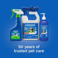Adams Plus Flea & Tick Shampoo with Precor for Cats, Kittens, Dogs & Puppies Over 12 Weeks Of Age |Sensitive Skin Flea Treatment |Kills Adult Fleas, Flea Eggs, Ticks, and Lice |24 Oz, Pump Included