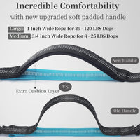 Hands Free Dog Leash with Zipper Pouch - Black / Large - image 2