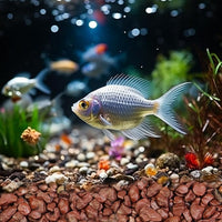 HappyFiller Small Red River Rocks Decorative Pebbles Natural Aquarium Gravel Stones for Fish Turtle Tank,Soil Cover,Indoor Outdoor Garden Succulent Potted Plants Top Dressing,Zen Garden,18 LB