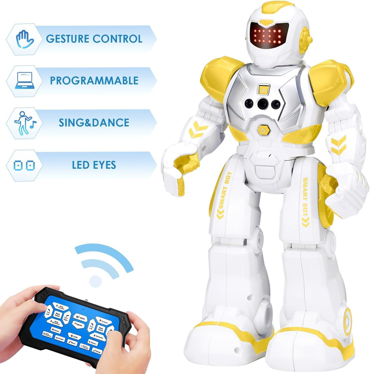 KingsDragon Robots Toy for Kids - Yellow - image 2