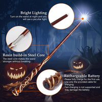 ChampWe Light Up Magic Wizard Wand Rechargeable Illuminating Toy - Ivy - image 2