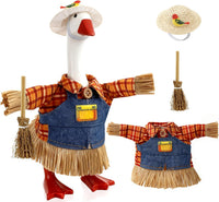 7 Inch Mini Desk Goose Outfits - Fall Color（scarecrow）