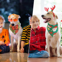 PAWCHIE Holiday Dog Bandanas 10 Packs - Holiday-Classic(10 Pcs) - image 3