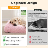 JOEJOY Large Dog Bed Crate Pad - 44.0"L x 32.0"W x 4.0"Th / Pink - image 4