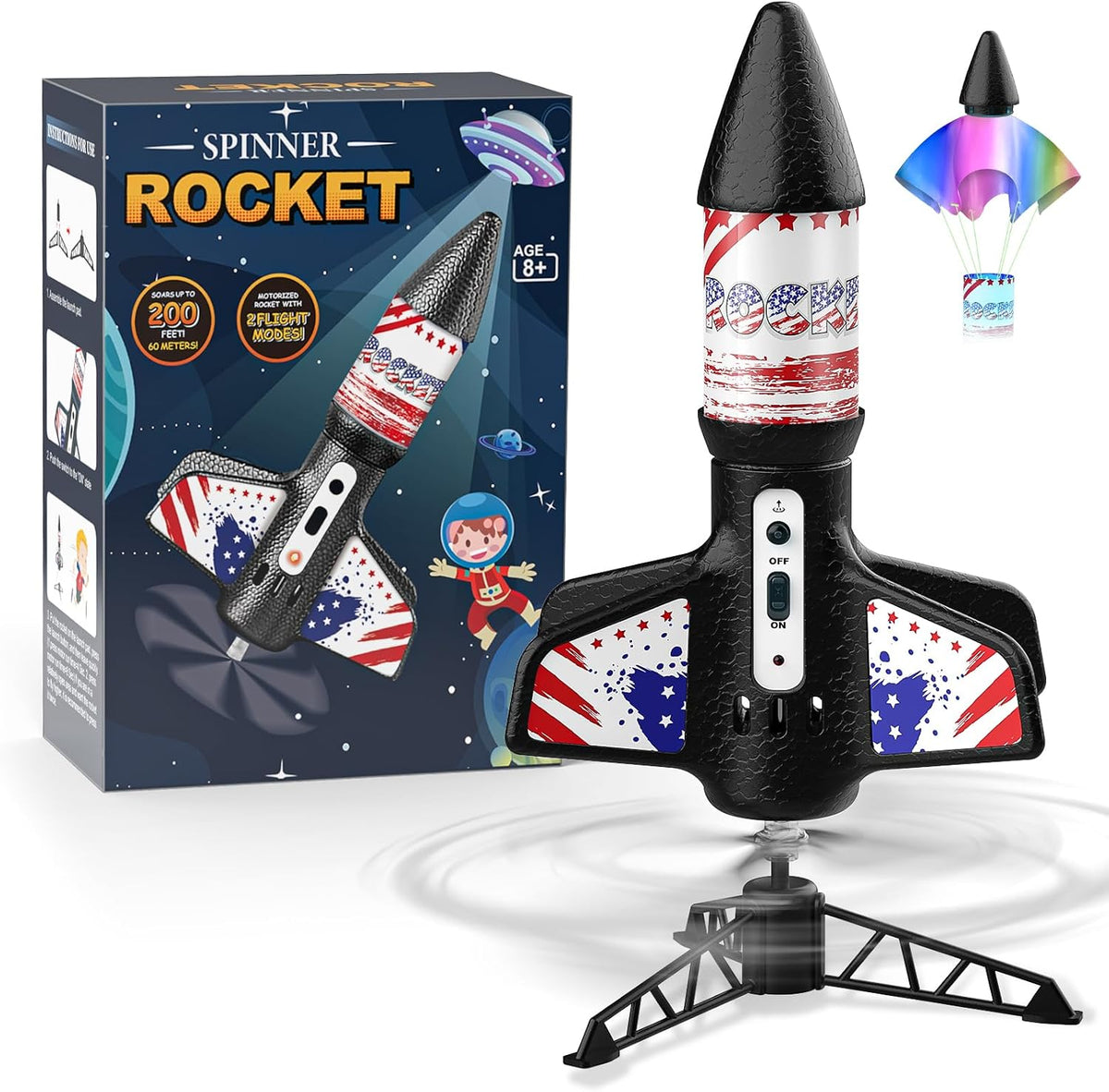 Mafbeanl Rocket Launcher for Kids - Flag