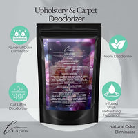 Aurabomb Carpet Freshener Powder 16 oz | Powerful Odor Eliminator for Home | Upholstery Deodorizer | Carpet Deodorizer | Pet Urine | Cat Litter Box