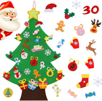 Felt Christmas Tree for Toddlers - Small-3FT-3D