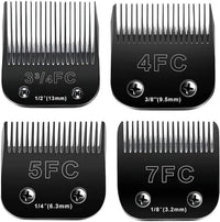 4PCS Dog Grooming Replacement Blades Compatible with Andis/Oster A5 – Essentials for Dogs - 2PC #5/8HT
