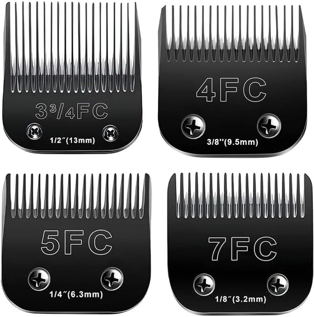 4PCS Dog Grooming Replacement Blades Compatible with Andis/Oster A5 – Essentials for Dogs - 2PC #5/8HT
