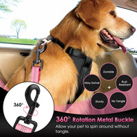 SlowTon Dog Car Seat Belt - Pink / 35.5in- 1 Pack - image 4