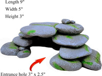M2cbridge Reptile Hide Resting Step Ledge Cave Hideout Turtle Basking - Pebble Arch Cave - image 3