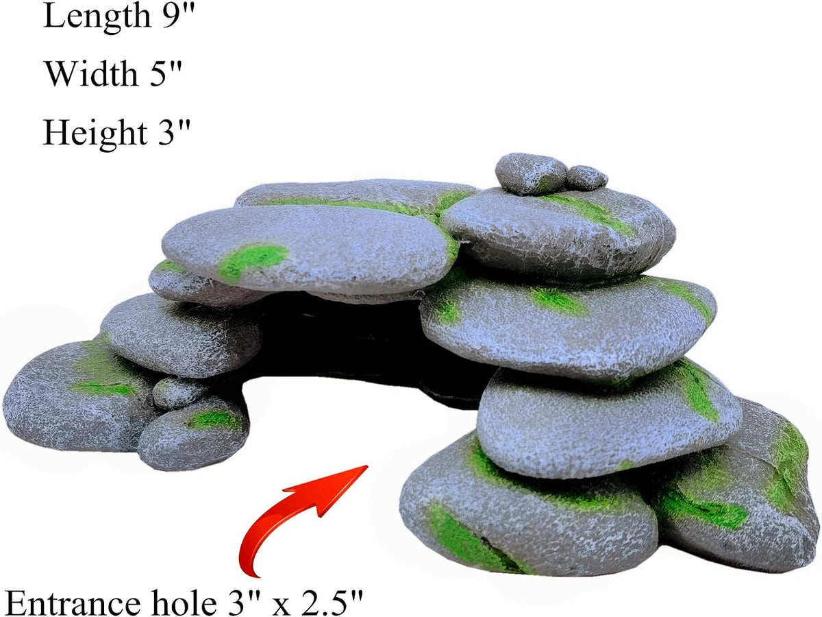 M2cbridge Reptile Hide Resting Step Ledge Cave Hideout Turtle Basking - Pebble Arch Cave - image 3