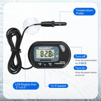 AQUANEAT 2 Pack Aquarium Thermometer, Fish Tank Thermometer - 2.3" (L) x 1.5" (W) - image 3