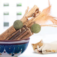 Cat Toys Cat Chew Toys, Silvervine Sticks Catnip Rope Toys for Cats Teeth Cleaning, Kitten Dental Care, Kitty for Indoor Cats Increase Appetite,Enhances Oral & Dental Health (20 Pack)