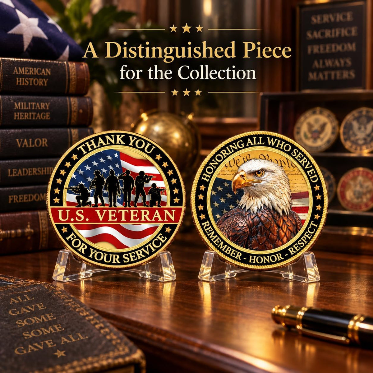 FLAGWIX USA 250th anniversary challenge coin with American Eagle, 1776-2026 - view 9