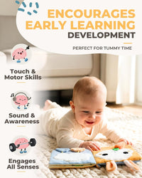 Toodly soft baby book with mirror and crinkle cloth pages for babies 0-18 months - view 2