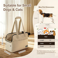 Dog Purse Carrier for Small Dogs - Khaki - image 2