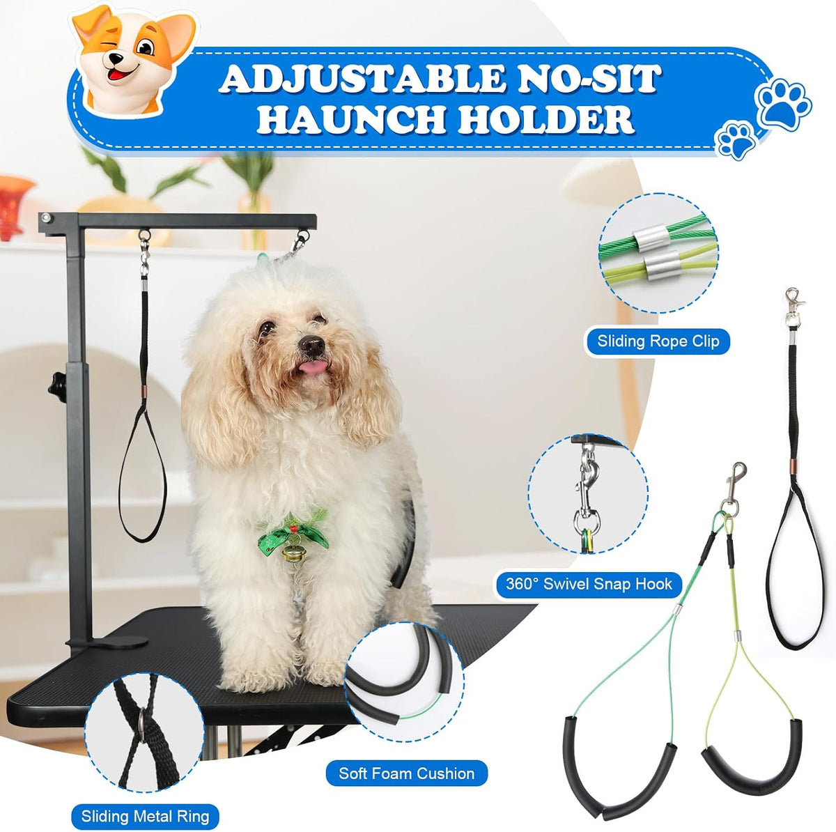 Breeze Touch Dog Grooming Table Arm with Clamp 32in - image 4