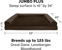 FurHaven Orthopedic Dog Bed for Large Dogs - Jumbo Plus / Espresso - image 2