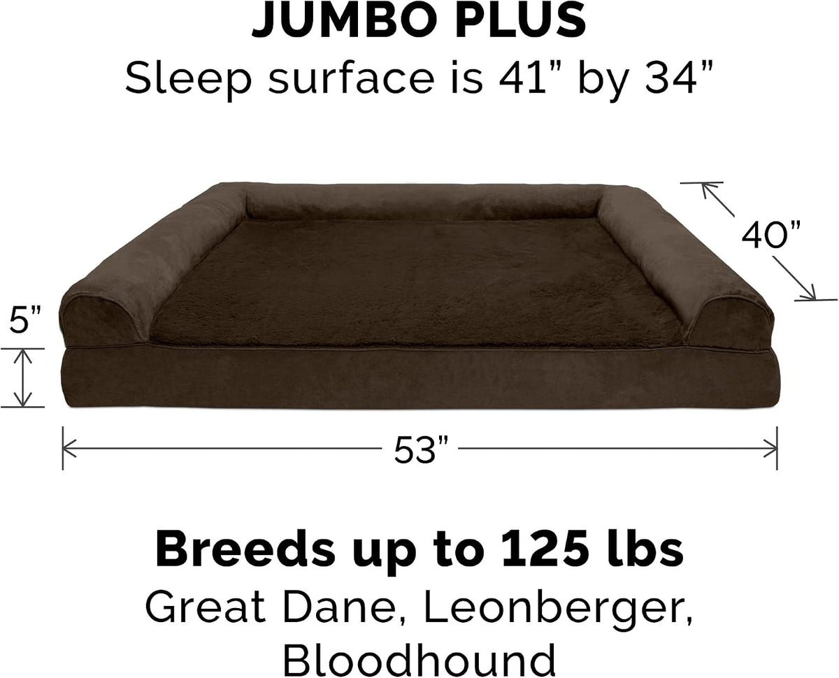 FurHaven Orthopedic Dog Bed for Large Dogs - Jumbo Plus / Espresso - image 2