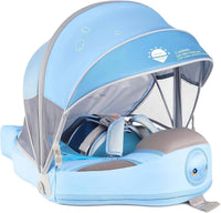 Baby Floats for Pool with Canopy Removable Sun Protection Canopy - Turtle Upgrade