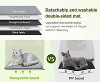 Pecute Cat Backpack with Widened Interior Space, Upgraded Dog Backpack Carrier with Various Ways to Carry, Pet Backpack with Breathable Mesh, Pet Travel Carrier with Soft Padded,Dark Grey