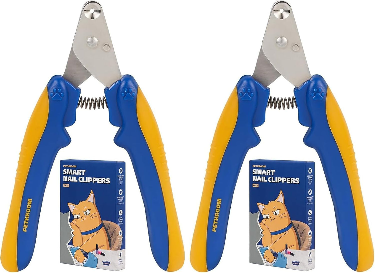 Cat Nail Clipper Trimmer for Indoor Cats - 2-Pack