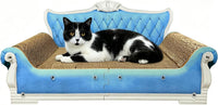 Luxury Cardboard Cat Scratcher Sofa Bed - Blue Sofa