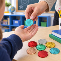 Fun Express Caught Being Good Coins, Reward Jar Classroom Tokens - image 2