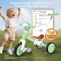 Tricycle for Kids 1-3 Year Olds - Light Green - image 4