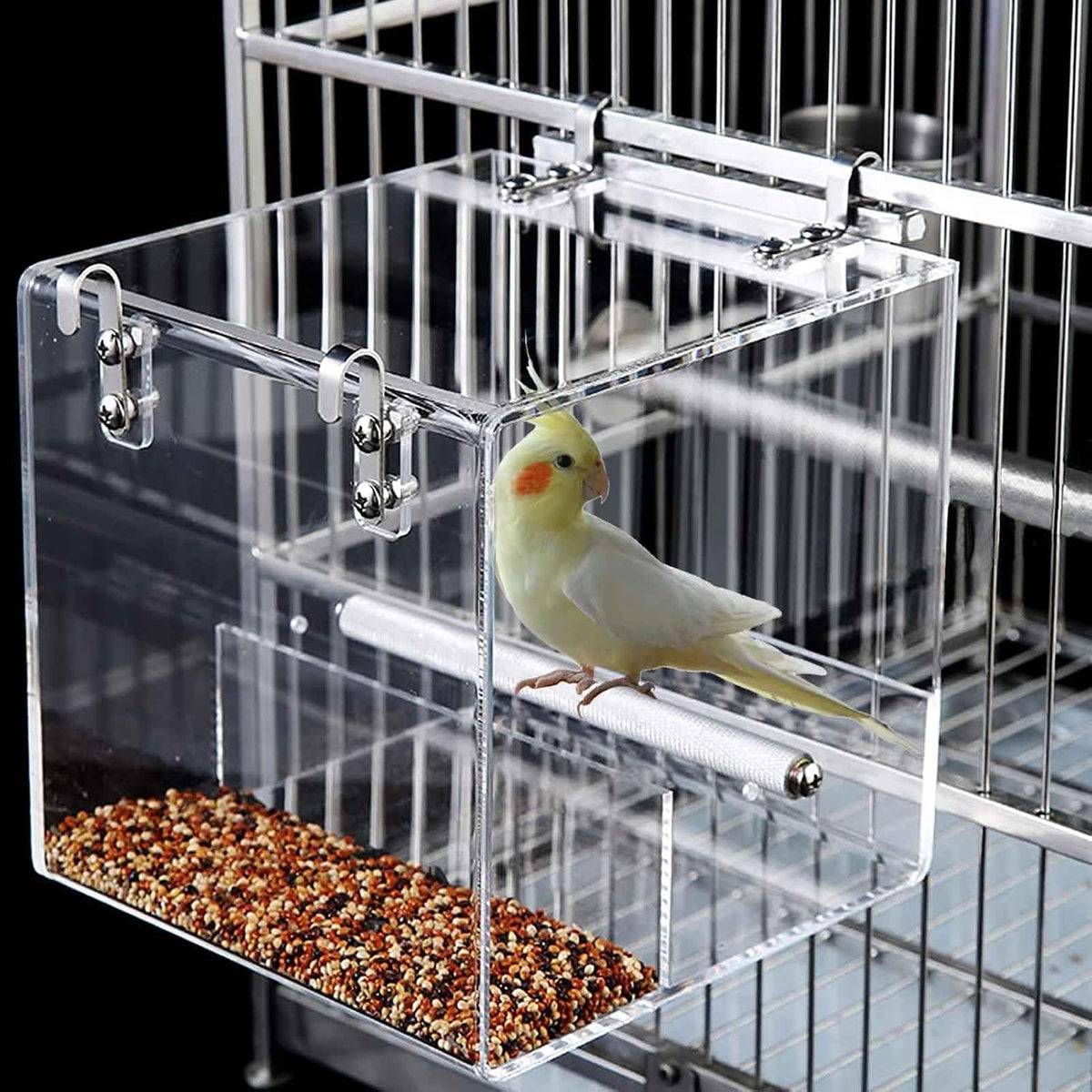 No Mess Bird Feeder for Cage - Large
