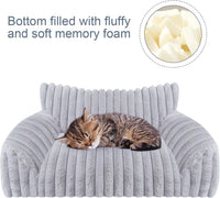 Cute Dog Couch for Medium Large Dogs, Dog Cat Couch Sofa - Small(24x18x10") / Grey - image 3