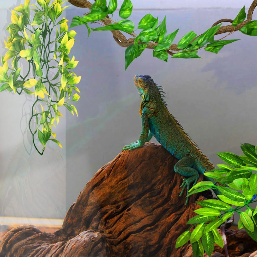 KATUMO Reptile Plants, Bearded Dragons, Lizards, Geckos, Toads - Green+yellow - image 4
