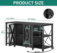 YITAHOME 90-120 Gallon Reptile Tank Stand with Power Outlet & LED Light, Heavy Duty Aquarium Stand w Accessories Storage Cabinet - Metal Fish Tank Stand for Turtle, Reptile, 2000LBS Capacity, Black