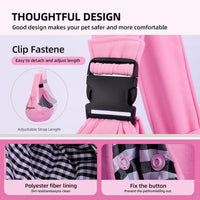 Adjustable Dog Sling Carrier with Pocket - Pink - image 4