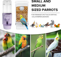 lemtrflo No Mess Bird Feeder Water Dispenser Set - Purple - image 2