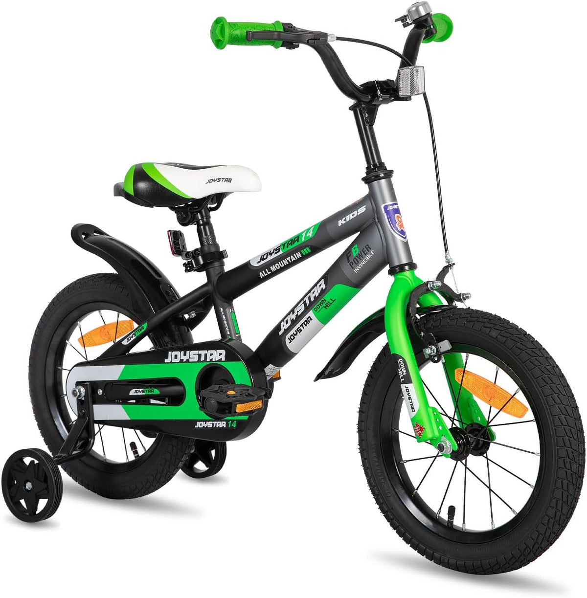 JOYSTAR New Berry Kids Bike for Boys and Girls Ages 3-10Y – Fun for Kids & Family - Green / 12 Inch Wheels
