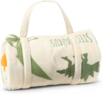 ROLLEE POLLEE Nap Sac Roll Up Napping Blanket with Attached Pillow - Dino Roll Call - image 2