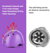 DaCool Kids Bike Helmet Set Skateboard Knee Pads - 5-Purple - image 4
