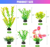AQUANEAT Artificial Fish Tank Plants - Yellow - image 3