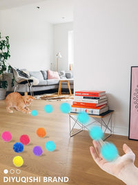 50-Pack Soft Cat Toy Balls – Fun Playtime & Exercise for All Cats (1.5 inch, Cat Toys Mega Set)