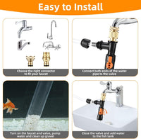 Gravel Vacuum for Aquarium Water Changer Fish Tank Cleaning Tools - 50ft - image 3