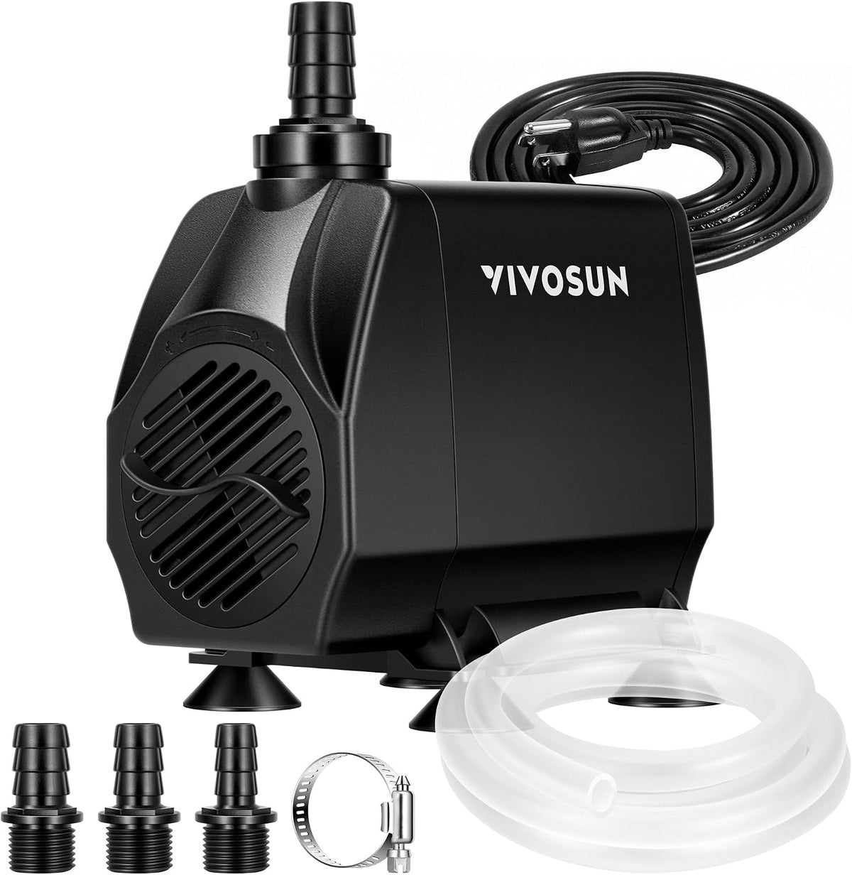 VIVOSUN 660GPH Submersible Fountain Water Pump for Pond - 8"×6"-1050