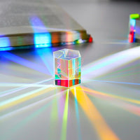 1.2'' Optical Glass RGB Dispersion Prism X-Cube for Physics Teaching - 30mm Hexagonal prism - image 3