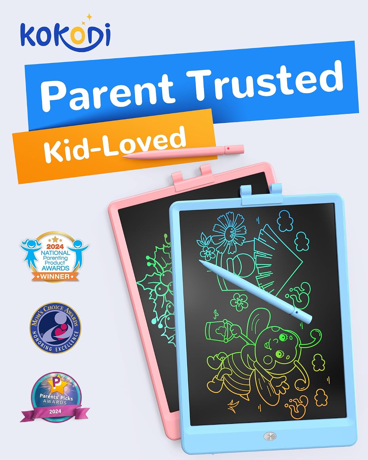 KOKODI LCD Writing Tablet - Blue / 10in - image 2