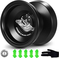 LESHARE X2 Dual-Mode Yoyo for Advanced Players & Teens Beginners – Fun for Kids & Family - Black