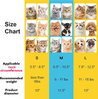 EWES Cat Cone Collar Soft M Size Alternative Neck Cones to Stop Licking Kitten Comfy Elizabethan Collars After Surgery Neuter Dog Donut Collar for Pet e Collar Recovery Shame
